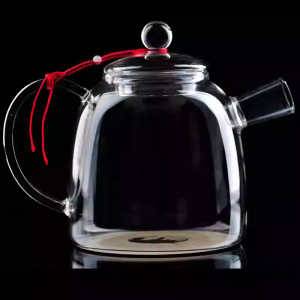 Induction Cooker Full Glass Kettle Heat-Resistant Birds Nest Pot Heater Band Liner Filter Tea Brewing Pot Large Capacity Teapot