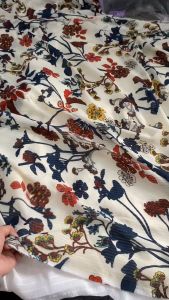 Vải Voan Chiffon Dệt Sọc Hoa Khổ 1m5 - Chất Mềm Mỏng Rũ Đàn Hồi 4 Chiều - Áo Dài Áo Kiểu