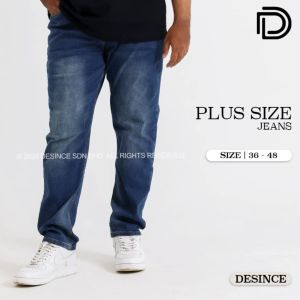 DESINCE Elastic Jeans Big Plus Size Pants Men Casual Long Jean Denim Long Pants Seluar Panjang Jean MP 060