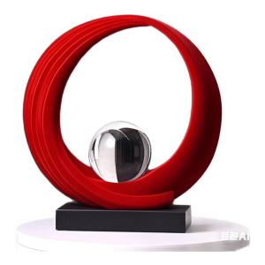 Red Luxury Living Room TV Cabinet Decorative Accessories Light Luxury High End Artifacts Creative Handmade Home Decorations