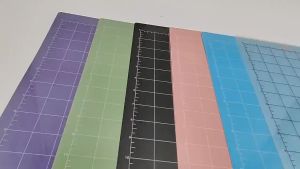 12/24" Transparent Cutting Mat with Measuring Grid Standard Adhesive Sticky Quilting Cricket Cut Mat