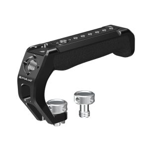 Puluz | Tay Cầm Trên Bằng Kim Loại Gỗ Và Silicon PULUZ Arri Dành Cho Lồng Máy Ảnh Không Gương Lật Với Giá Đỡ Cold Shoe Chất Liệu Lai Ổn Định