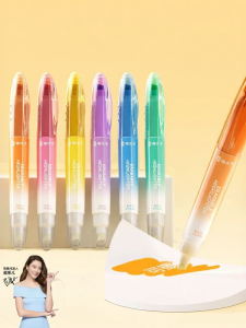 MPRINCE | Highlight Marker Colorful Double-Tip Non-Toxic Eye-Protection Childrens Stationery