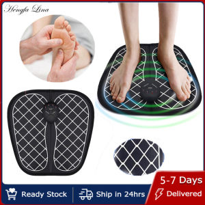 Hengfa Lina Electric EMS Foot Massager Pad Feet Muscle Stimulator Foot Massage Mat Improve Blood Circulation Relieve Ache Pain Health Care