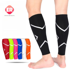 【ER】1 pcs basketball and football sports calf protection Running and cycling long leg socks Mens and womens breathable compression leg protection socks