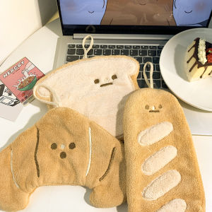 Thickened Cartoon Hand Towel Bathroom Kitchen Hanging Style No Drop Absorbent Coral Children Cute Handkerchief Towel