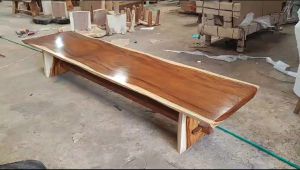 Meja Trembesi Alami Natural & Ukuran 300 x 70 x 45