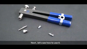 [คีมย้ำรีเวท 86 ชิ้นชุดเครื่องมือยิงรีเวทนัทจำนวน 86 ชิ้น] น๊อตรีเวทขนาด M3 - M8 พร้อมคีมและน๊อตรีเวท