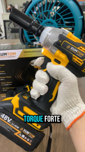 XUMTOM Impact Wrench Cordless 48V Impact Wrench Heavy Duty battery impact wrench Electric Impact Wrench 320N.M Gun Cordless Brushless Wrench Screwdriver Impact Driver Machine Ratchet Wrench