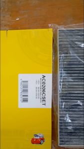 Bộ 2 lọc gió điều hòa than hoạt tính xe Peugeot 5008 Việt Nam mã AC0206CSET của JS Asakashi Nhật Bản