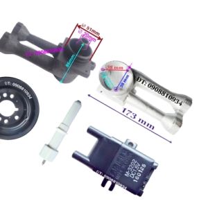 Họng bếp gas / Ống điếu bếp gas âm Rinnai RVB-2BG(L)N /RVB-2BG(F)N / RVB-2BG(B)N / RVB-2BG(W) / RVB-2BG(D)N