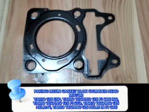 PAKING PACKING MESIN GASKET BLOK CYLINDER HEAD VARIO 125 FI OLD LAMA KZR ESP K60 12251-KZR-601 harga 1 pcs