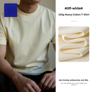 ROMON | Lomond Pure Cotton Short Sleeve T-Shirt Mens Summer New Fashion Loose Casual Round Neck Half Sleeve Solid Color Top