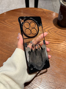 Transparent Protective Phone Case for OnePlus 15 12 Ace6/5 11 13 9rt Half Cover Creative European Style Ultra Thin Shockproof