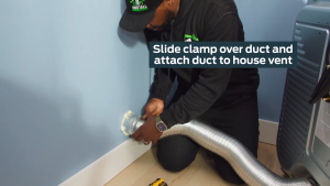 Thickened Semi Rigid Aluminum Dryer Vent Hose 4/6/8 Inch 9.84 FT Class 0 Fireproof Flexible Dryer Duct Smooth Inner Vent Pipe with 201 Stainless Steel Clamp & Aluminum Foil Tape for 90° Bend Tight Space Installation