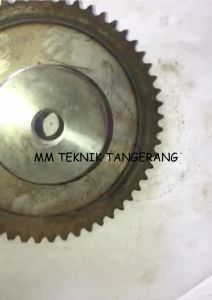 Sprocket RS 25 x 57 T Gear Rantai Single Gir gigi Z 57T RS25 -1 25Z57 25X57T 25-1 tipe B