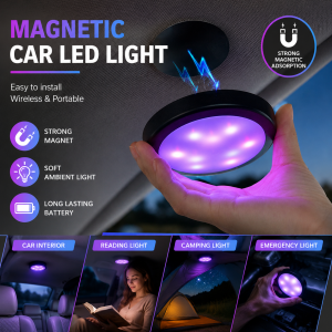 EKLEVA Car Interior LED Decorative Light Bar Ambient Lamp Colorful Music Rhythm Sound Voice Control Atmosphere Lights Auto Accessories
