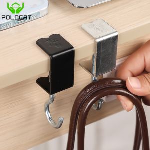 Polocat Kệ treo túi xách móc treo bên bàn không cần đục lỗ Giá đỡ máy tính để bàn Giá treo đồ khả năng chịu tải mạnh móc kệ xếp tiết kiệm không gian