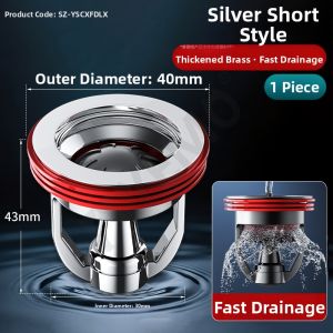 YEMO | Odor-blocking Drain Clog Preventer Shower Floor Drain Filter