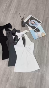 Áo Yếm Xoắn Ngực Cột Dây - Tharo Clothing [AO00276]