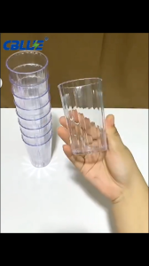 CBLUE 6Pcs Glass Cup Premium Frosted Ergonomic Handle Reusable Heat-Resistant Drinkware Coffee Tea