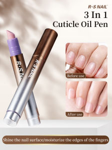 1/2PCS 3-In-1 Cuticle Oil Pen Nail Art Essence Pen Nail Cuticle Remover Pen Dry & Damaged Nails Nourishing Moisturize Nails Care