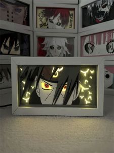 Đèn Đĩa Giấy Thợ Rèn Naruto Shippuden Naruto Và Sasuke Đèn Bàn Phòng Ngủ Đèn Trang Trí Không Khí Đồ Chơi Đồ Họa Thủ Công