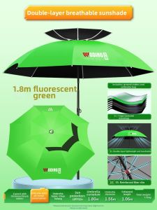 woding | Fishing UV Protection and Rain Umbrella Large Size