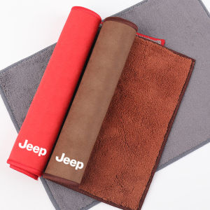 Jeep | Microfiber Towel Car Cleaning Care Accessories For Jeep Wrangler Compass Renegade Grand Cherokee Patriot Rubicon Liberty