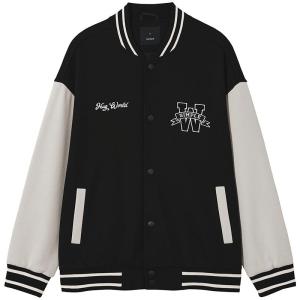 Hotwind Mens Letter Jacket Casual Baseball Style Autumn New Couples Jacket Youth Fashion Standard Fit Long Sleeve Cotton Polyester