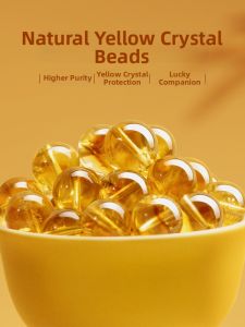 Wealth Attracting Fengshui Yellow Crystal Bracelet