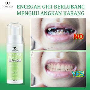Teeth Whitening Paste Ubat Pemutih Gigi Dental ToothpasteTeeth Whitening Plaque Remover Teeth Cleansing Removes Stains Whitening Teeth Oral Hygiene Toothpaste Whitening Mousse (60ml)