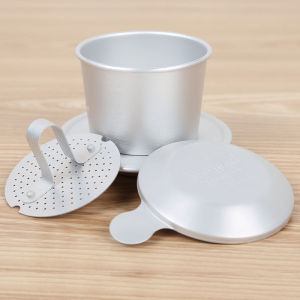 Retro Vietnamese Iced Coffee Drip Pot Filter Cup Hand Brewed Coffee Filter Drip Type Filter Cup Outdoor Pattern with Packing Box