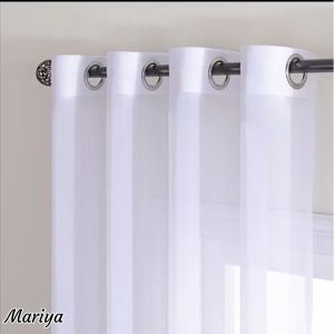 3 in1 Set Camellia Design Curtain estetik Curtain 6ft and 7ft Sizes