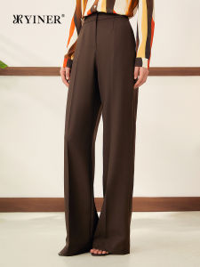 Autumn French Retro Commuter Suit Fabric Soft Drape Trousers