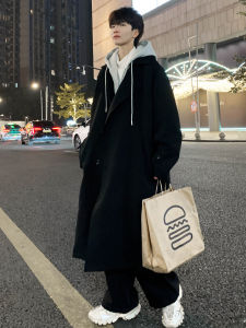 Phong Cách Anh Vai Đệm Len Áo Khoác Phong Cách Hàn Quốc Áo Gió Cho Nam Và Nữ Áo Khoác Ngoài Có Cảm Giác Sang Trọng Dài Vừa Phải Cho Mùa Thu Mùa Đông