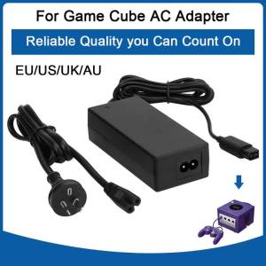 EU/US/UK/AU Plug Replacement AC Power Adapter Game Console Charger Power Supply for GameCube NGC Console 100-240V