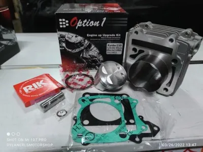 OPTION 1 CYLINDER BLOCK STEEL BORE 68MM FOR RAIDER 150 CARB