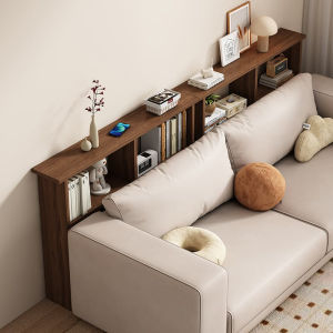 SUNNY Bed Shelf Bedroom Wooden Narrow Table Bedside Cabinet Table Multi layer Storage Shelf Long Side Table