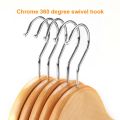(5 PCS) HIGH QUALITY WOODEN HANGER CLOTHES HANGERS WOOD HANGERS. 