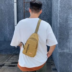Túi xách đeo chéo nam nữ thời trang Hàn Quốc có 3 ngăn size 30cm chất liệu vải Jeans chống xước với nhiều màu sắc