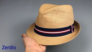 Mũ Phớt Cói Nam Vành Nhỏ Nón Fedora Đi Biển Cao Cấp MP051