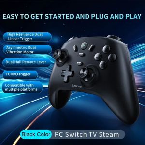 Lenovo | Lenovo S07 Gaming Controller Wireless Bluetooth 2.4G Receiver for PC WindowsAndroid TV for Black Myth: Wukong GamePad 600mAh