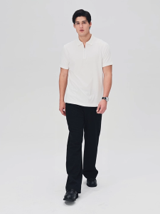 Giordano Mens Liquid Touch Short Sleeve Zip Polo 01016289
