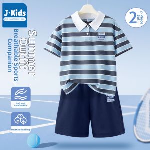 JKIDS | Boys Summer Polo T-Shirt and Sports Shorts Set