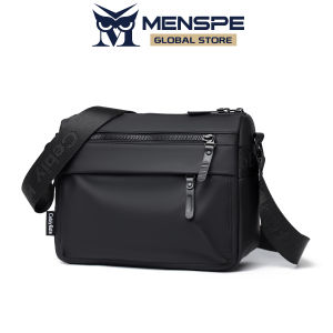 MENSPE กระเป๋าสะพายข้างสำหรับผู้ชายกระเป๋าธุรกิจกระเป๋าเดินทางกระเป๋าคนส่งเอกสารแฟชั่นกระเป๋าสะพายไหล่น้ำหนักเบากันน้ำได้กระเป๋าลำลองกระเป๋าถนนเล่นกีฬาสำหรับนักศึกษา