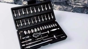 46 in 1 Shock Kunci Pas Shock 46 IN 1 Shok Socket Ring Wrench Obeng Peralatan Perkakas Universal