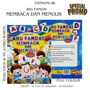 BUKU TK JUMBO - AKU PANDAI BELAJAR DAN MENULIS UNTUK PAUD DAN TK FULL COLOUR