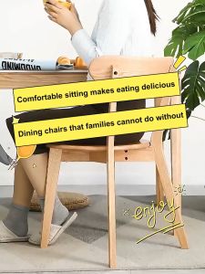 CONOCO Louis Chair Solid Wood Dining Chair Kerusi Makan Nature Oak