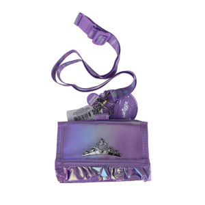 Australia smiggle childrens wallet girl cute kawaii messenger bag Purple Princess storage bag 5 inches